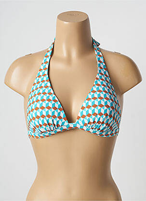 Sutien de costum de baie elasticitate top sutien modelat albastru SUNFLAIR femeie