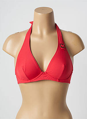 Sutien de costum de baie elasticitate sutien cupe întregi cu decolteu înalt roșu SIMONE PERELE femeie