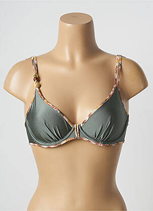 Sutien de costum de baie sutien cupe întregi cu decolteu înalt sutien cupe întregi cu decolteu înalt verde MARIE JO femeie