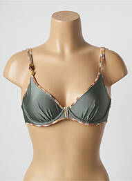 Sutien de costum de baie sutien cupe întregi cu decolteu înalt sutien cupe întregi cu decolteu înalt verde MARIE JO femeie