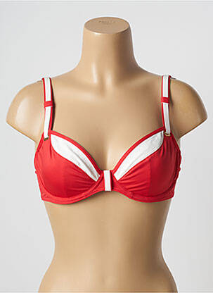 Sutien de costum de baie elasticitate sutien cupe întregi cu decolteu înalt roșu PRIMADONNA femeie