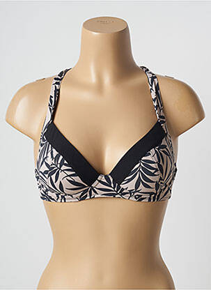Sutien de costum de baie elasticitate top sutien modelat negru LIDEA femeie