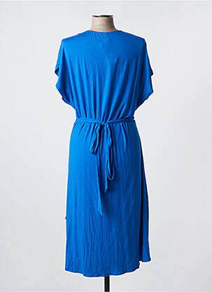 Rochie midi mâneci scurte mâneci scurte albastru ANTIGEL femeie