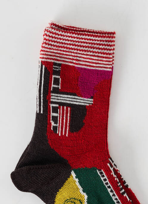 Șosete roșu BERTHE AUX GRANDS PIEDS fată