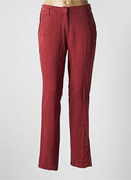 Pantalon chino țesătură poplin mărime normală roșu SAINT JAMES femme