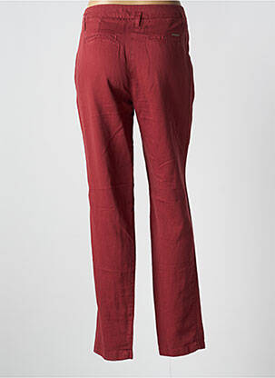 Pantalon chino țesătură poplin mărime normală roșu SAINT JAMES femeie