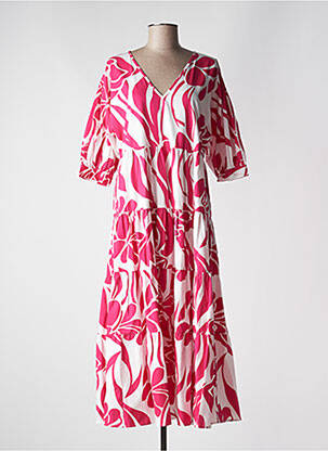 Rochie lungă roz GOA femeie