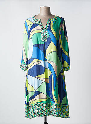 Rochie midi croială fluidă mâneci lungi verde BETTY BARCLAY femeie