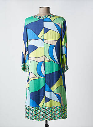 Rochie midi croială fluidă mâneci lungi verde BETTY BARCLAY femeie