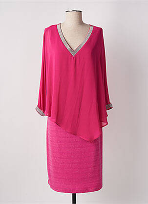 Rochie midi mâneci lungi mâneci lungi roz FRANK LYMAN femeie
