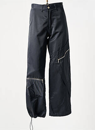 Pantalon drept închidere cu fermoar sub clapetă cu nasturi mărime normală negru COTE ANGLAISE femeie