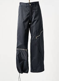 Pantalon drept închidere cu fermoar sub clapetă cu nasturi mărime normală negru COTE ANGLAISE femme