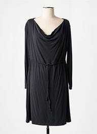 Rochie midi mâneci lungi mâneci lungi negru LUNATISME femme