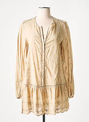 Rochie scurtă bej IN LOVE femeie