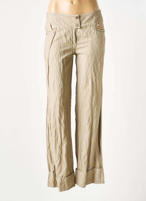 Pantalon drept bej AVENTURES DES TOILES femeie
