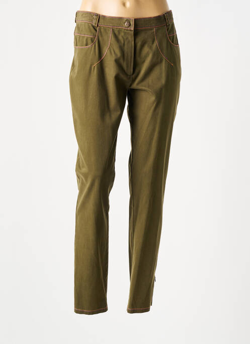 Pantalon slim verde OPALINE femeie