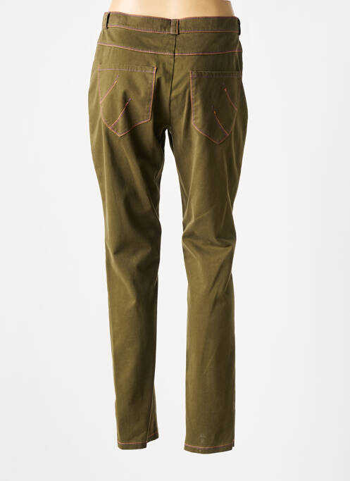 Pantalon slim verde OPALINE femeie