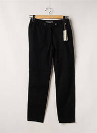 Pantalon drept închidere cu fermoar sub clapetă cu nasturi negru MAT DE MISAINE femme