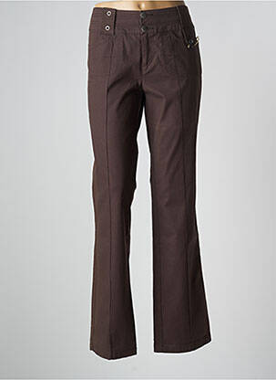 Pantalon drept elasticitate mărime normală maro MAT DE MISAINE femeie