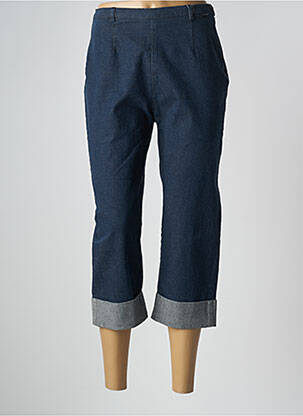 Pantalon trei sferturi croială dreaptă mărime normală albastru MAT DE MISAINE femme