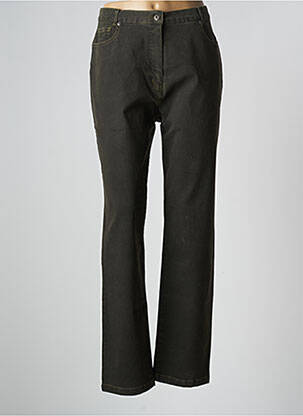 Pantalon slim elasticitate mărime normală verde MAT DE MISAINE femeie