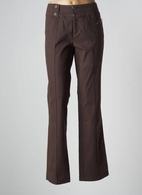 Pantalon drept maro MAT DE MISAINE femeie