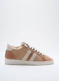 Adidași nubuc toc plat până la 3 cm bej BLACKSTONE femeie