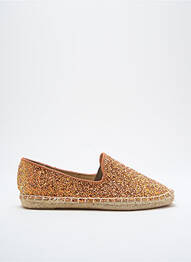 Espadrile vârf rotund toc plat până la 3 cm portocaliu ICHI femme
