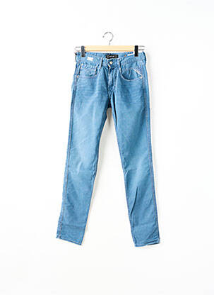 Blugi cu croială slim albastru REPLAY femeie