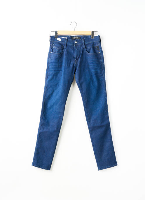 Blugi cu croială slim albastru REPLAY femeie