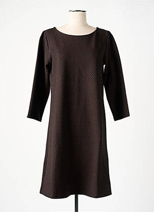 Rochie midi mâneci 3/4 mâneci 3/4 negru MAYJUNE femeie