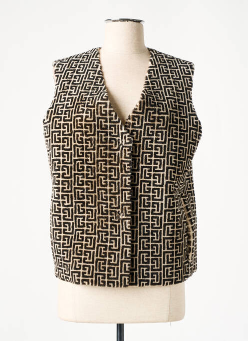 Geacă din piele maro SUITE 109 BY VENTCOUVERT femeie