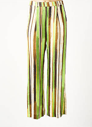 Pantalon larg verde MALIPARMI femeie