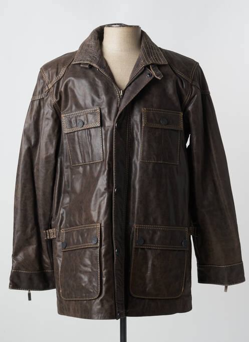 Geacă din piele maro CAMEL ACTIVE bărbat