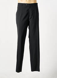 Pantalon drept talie cu cleme mărime normală negru LUCAS DELLI homme