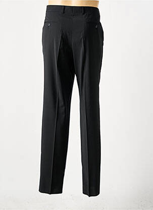 Pantalon drept talie cu cleme mărime normală negru LUCAS DELLI bărbat