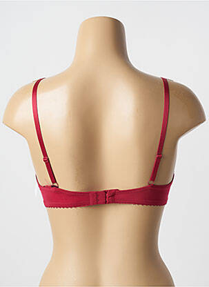 Sutien efect material satinat top sutien push-up roșu AUBADE femeie