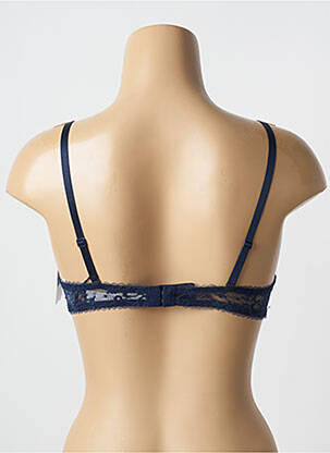 Sutien efect material satinat top sutien push-up albastru AUBADE femeie