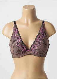 Sutien efect material satinat top sutien modelat maro AUBADE femme