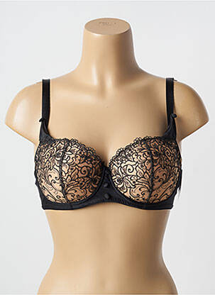 Sutien efect material satinat top sutien modelat negru AUBADE femeie