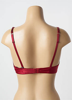 Sutien efect material satinat top sutien modelat roșu AUBADE femeie