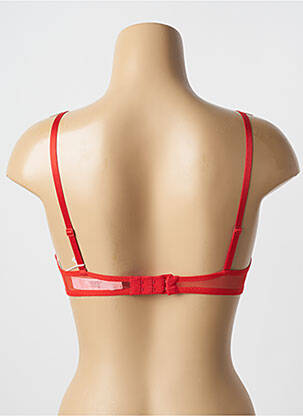 Sutien efect material satinat top sutien modelat roșu AUBADE femeie
