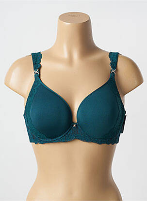 Sutien efect material satinat top sutien modelat verde AUBADE femeie