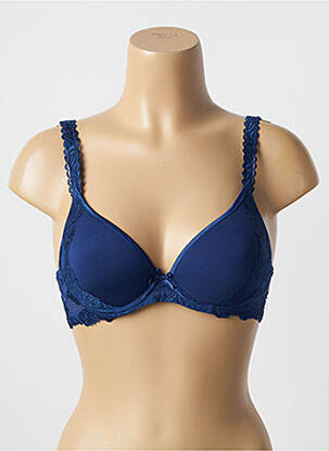 Sutien efect material satinat top sutien modelat albastru AUBADE femeie