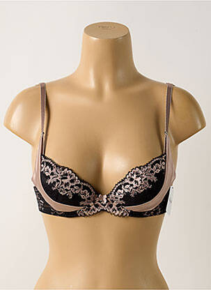 Sutien efect material satinat top sutien modelat negru AUBADE femeie
