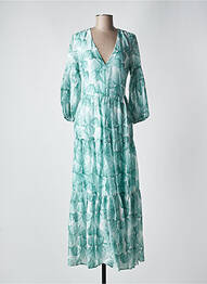 Rochie lungă mâneci lungi mâneci lungi verde ANONYME DESIGNERS femme