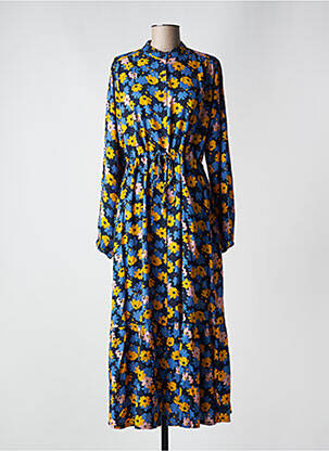 Rochie lungă mâneci lungi mâneci lungi albastru COMPAÑIA FANTASTICA femeie