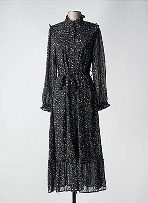 Rochie lungă mâneci lungi mâneci lungi negru MOLLY BRACKEN femeie