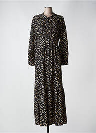 Rochie lungă mâneci lungi mâneci lungi negru MOLLY BRACKEN femme
