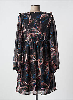 Rochie scurtă croială evazată mâneci lungi negru MOLLY BRACKEN femeie